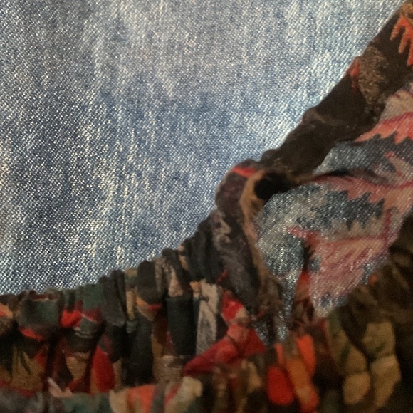Vintage 70’s on/off shoulder ruffle dress - Picture 7 of 8